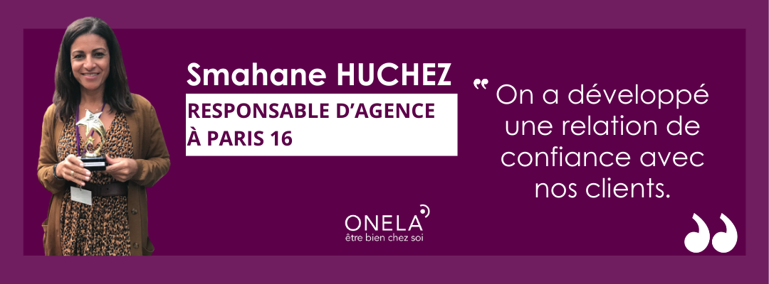 portrait de collaboratrice responsable d'agence aide a domicile paris 16
